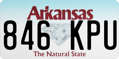 AR license plate 846KPU