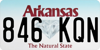 AR license plate 846KQN