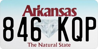 AR license plate 846KQP