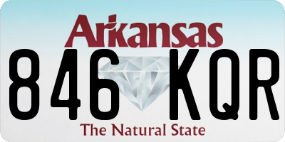 AR license plate 846KQR