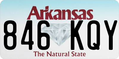 AR license plate 846KQY
