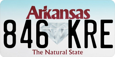 AR license plate 846KRE