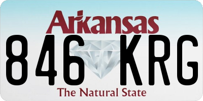 AR license plate 846KRG