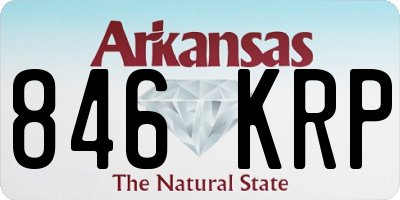 AR license plate 846KRP