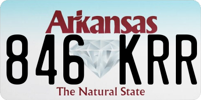 AR license plate 846KRR