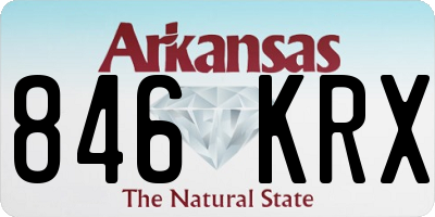 AR license plate 846KRX