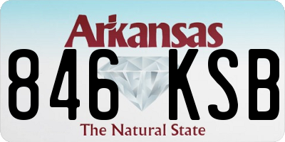 AR license plate 846KSB