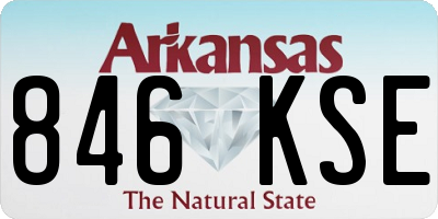 AR license plate 846KSE