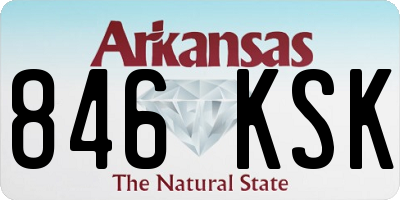 AR license plate 846KSK
