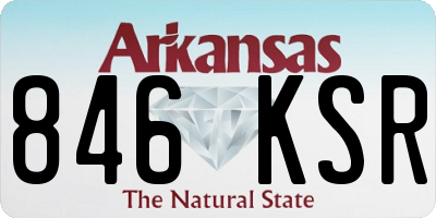 AR license plate 846KSR