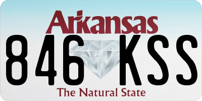 AR license plate 846KSS