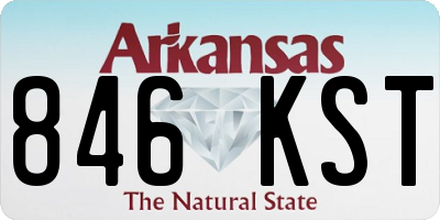 AR license plate 846KST