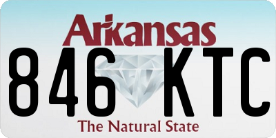 AR license plate 846KTC