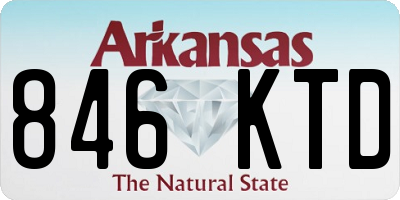 AR license plate 846KTD
