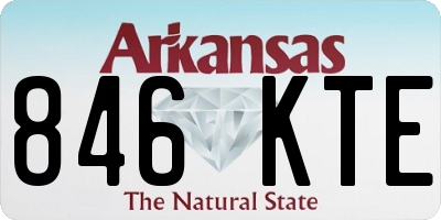 AR license plate 846KTE