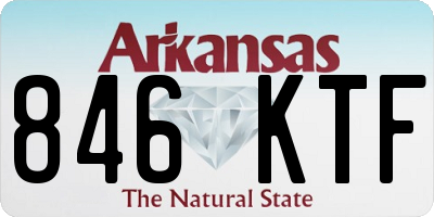 AR license plate 846KTF