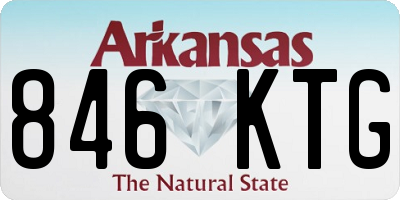 AR license plate 846KTG