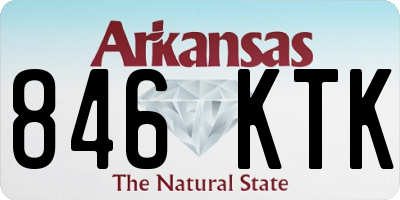 AR license plate 846KTK