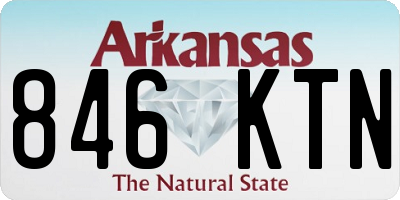 AR license plate 846KTN