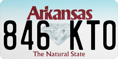 AR license plate 846KTO