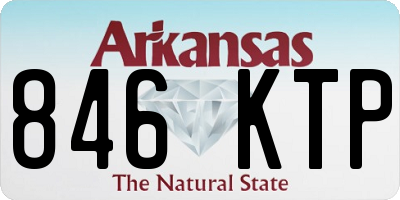 AR license plate 846KTP