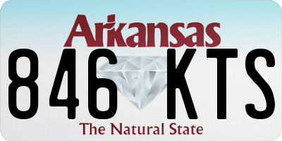 AR license plate 846KTS