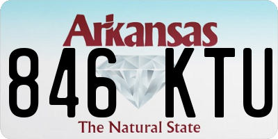 AR license plate 846KTU