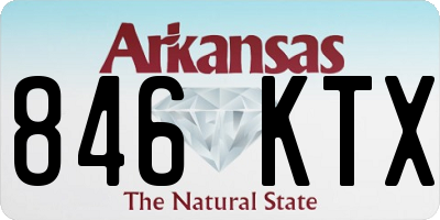 AR license plate 846KTX