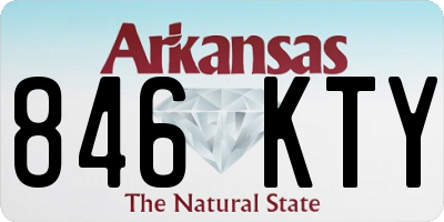 AR license plate 846KTY