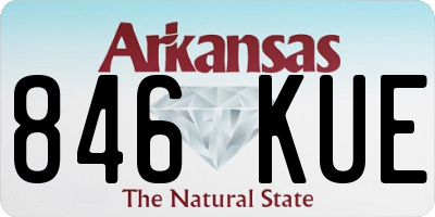 AR license plate 846KUE