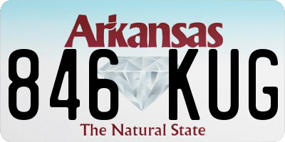 AR license plate 846KUG