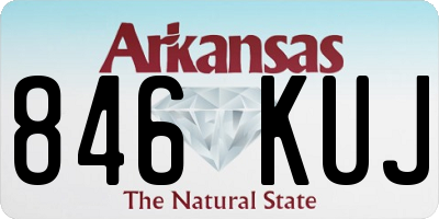 AR license plate 846KUJ