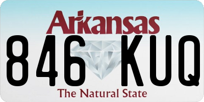 AR license plate 846KUQ