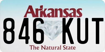 AR license plate 846KUT