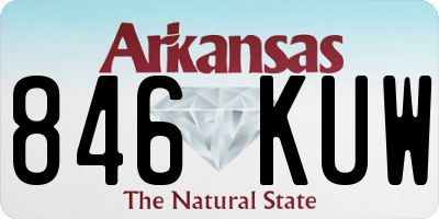 AR license plate 846KUW