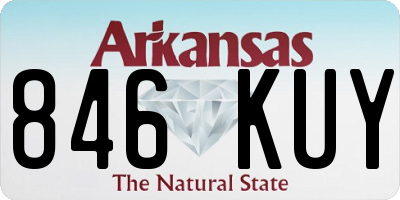 AR license plate 846KUY