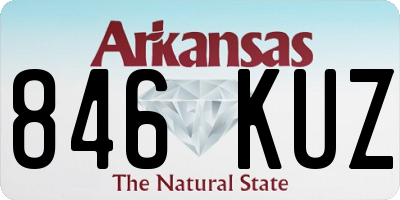 AR license plate 846KUZ