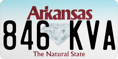 AR license plate 846KVA