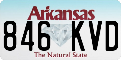 AR license plate 846KVD
