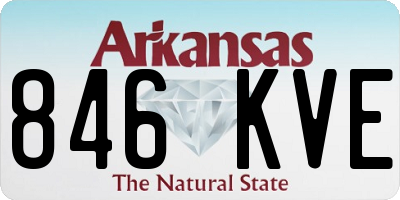 AR license plate 846KVE