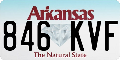 AR license plate 846KVF