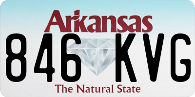 AR license plate 846KVG
