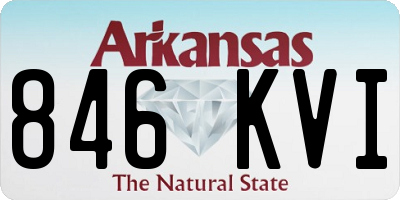 AR license plate 846KVI