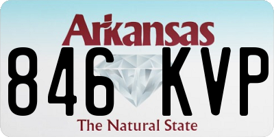 AR license plate 846KVP