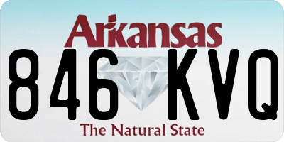 AR license plate 846KVQ