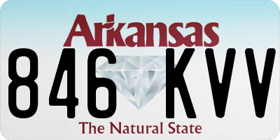 AR license plate 846KVV