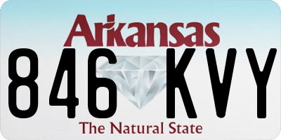 AR license plate 846KVY