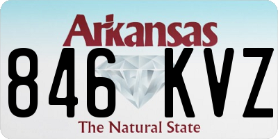 AR license plate 846KVZ