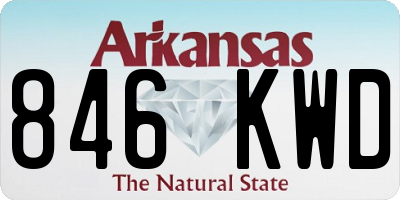 AR license plate 846KWD