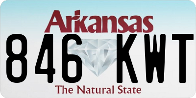 AR license plate 846KWT